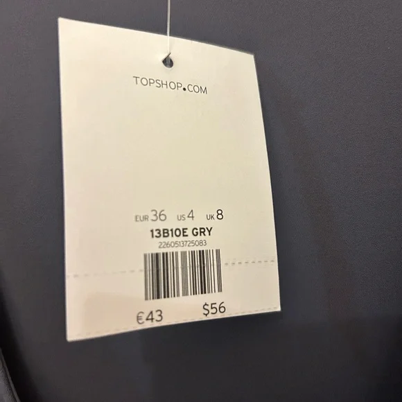 Topshop Charcoal Sleeveless Top - Picture 4 of 5